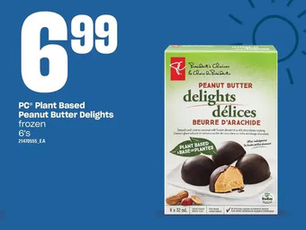 Loblaws Pc plant based peanut butter delights offer