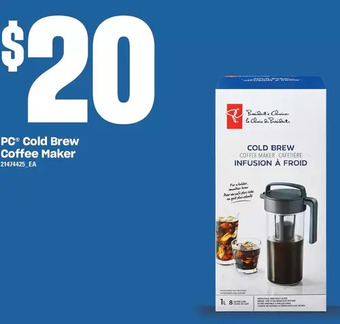 Loblaws Pc cold brew coffee maker offer
