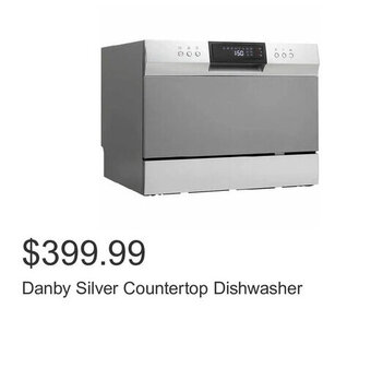 Costco Danby Silver Countertop Dishwasher offer