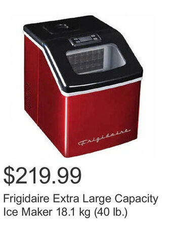 Costco Frigidaire Extra Large Capacity Ice Maker 18.1 kg (40 lb.) offer
