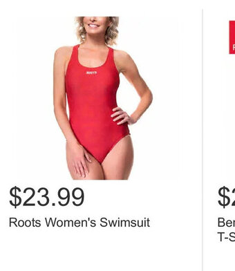 Costco Roots Women's Swimsuit offer