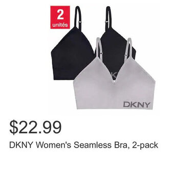 Costco DKNY Women's Seamless Bra, 2-pack offer