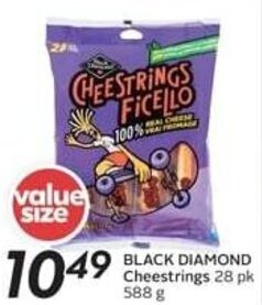 Sobeys BLACK DIAMOND Cheestrings 28 pk 588 g offer