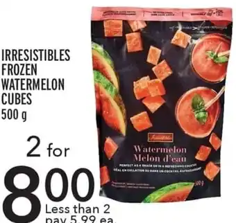 Metro IRRESISTIBLES FROZEN WATERMELON CUBES 500G offer