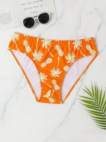 SheIn Men pineapple print swim brief offer