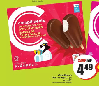 FreshCo Compliments twin ice pops offer