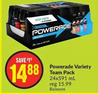 FreshCo Powerade variety team pack offer