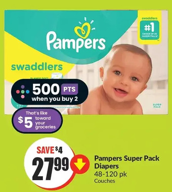 FreshCo Pampers super pack diapers offer