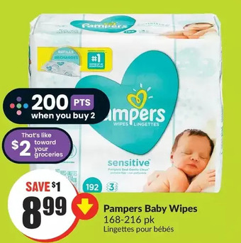 FreshCo Pampers baby wipes offer