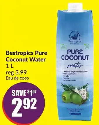 FreshCo Bestropics pure coconut water offer