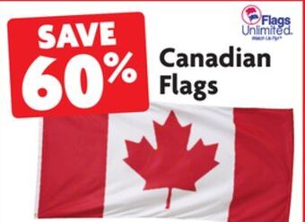 Home Hardware 27 x 54 canadian flags offer
