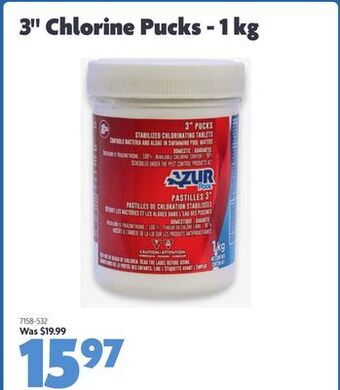 Home Hardware 3 chlorine pucks - 1 kg offer