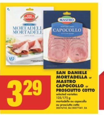 No Frills San daniele mortadella or mastro capocollo or prosciutto cotto, 125/175 g offer