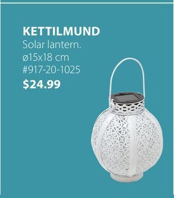 JYSK Kettilmund solar lantern offer