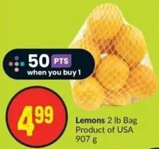 FreshCo Lemons 2 lb Bag Product of USA 907 g offer