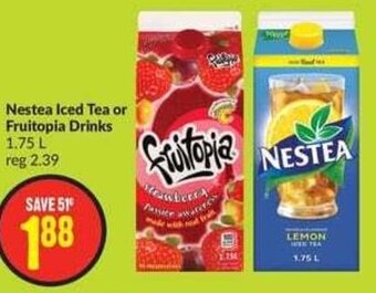 FreshCo Nestea Iced Tea or Fruitopia Drinks 1.75 L offer