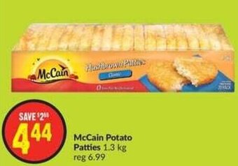 FreshCo McCain Potato Patties 1.3 kg offer