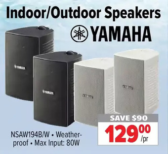2001 Audio Video Yamaha indoor/outdoor speakers offer