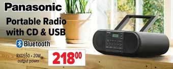 2001 Audio Video Panasonic portable radio with cd & usb offer