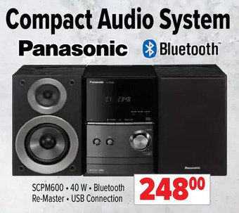 2001 Audio Video Panasonic compact audio system offer