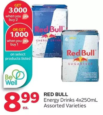 Rexall Red bull energy drinks offer