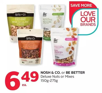 Rexall Nosh & co. or be better deluxe nuts or mixes offer