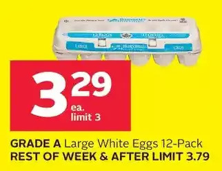 Rexall Grade a large white eggs offer