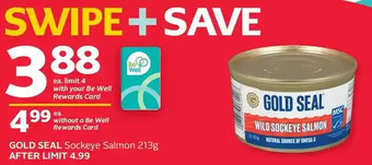 Rexall Gold seal sockeye salmon offer
