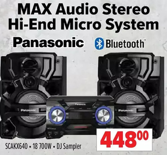 2001 Audio Video Panasonic max audio stereo hi-end micro system offer