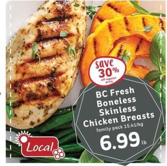 IGA BC Fresh Boneless Skinless Chicken Breasts offer