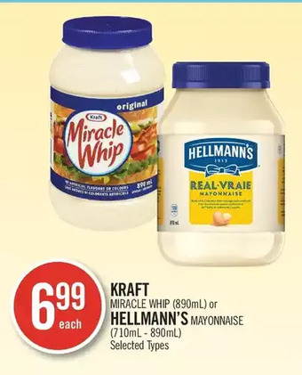 Shoppers Drug Mart Kraft miracle whip or hellmann's mayonnaise offer