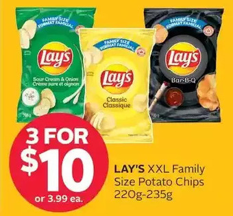 Rexall Lay's xxl family size potato chips offer