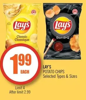 Shoppers Drug Mart Lay's potato chips offer