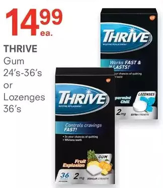 Guardian Pharmacy Thrive gum or lozenges offer