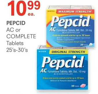 Guardian Pharmacy Pepcid ac or complete tablets offer