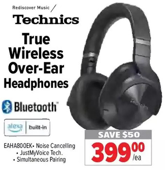 2001 Audio Video Technics true wireless over-ear headphones offer