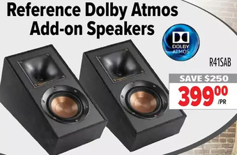 2001 Audio Video Klipsch reference dolby atmos add-on speakers offer