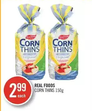 Shoppers Drug Mart Real foods corn thins offer