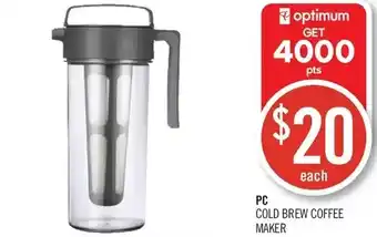Shoppers Drug Mart Pc cold brew coffee offer
