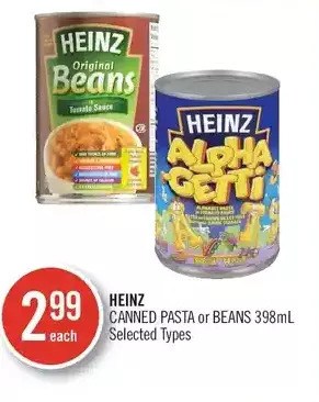 Shoppers Drug Mart Heinz canned pasta or beans offer