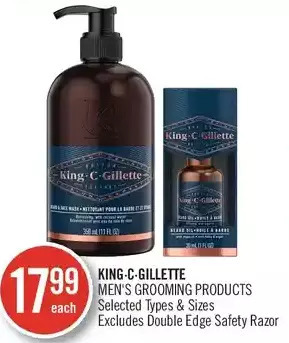 Shoppers Drug Mart King-c-gillette men's grooming products offer