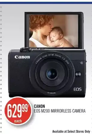 Shoppers Drug Mart Canon eos m200 mirrorless camera offer