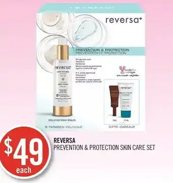 Shoppers Drug Mart Reversa prevention & protection skin care set offer