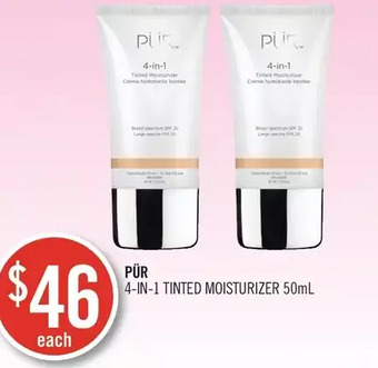 Shoppers Drug Mart Pür 4-in-1 tinted moisturizer offer