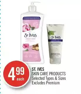 Shoppers Drug Mart St. ives skin care products offer