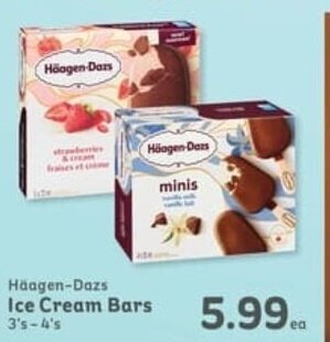 IGA Häagen-Dazs Ice Cream Bars 3's - 4's offer