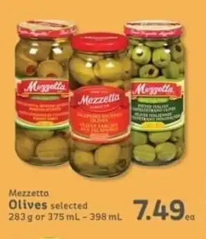 IGA Mezzetta Olives 283 g or 375 ml - 398 ml offer