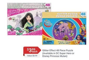 Glitter effect 48 piece puzzle