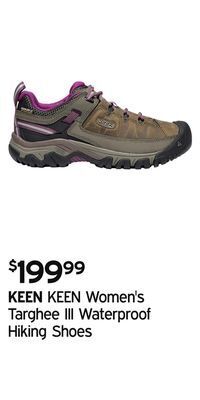 Atmosphere Keen women's targhee iii waterproof hiking shoes offer