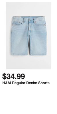 H&M Regular denim shorts offer